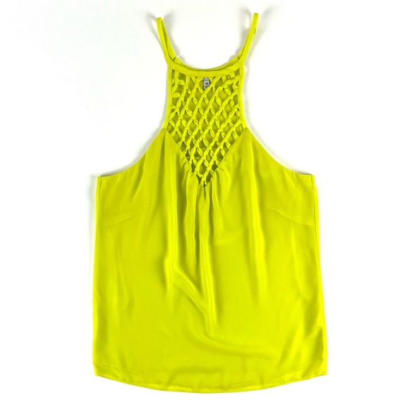 Naked Zebra Mermaid Net Neon Green Tank Top - Picture 2 of 7